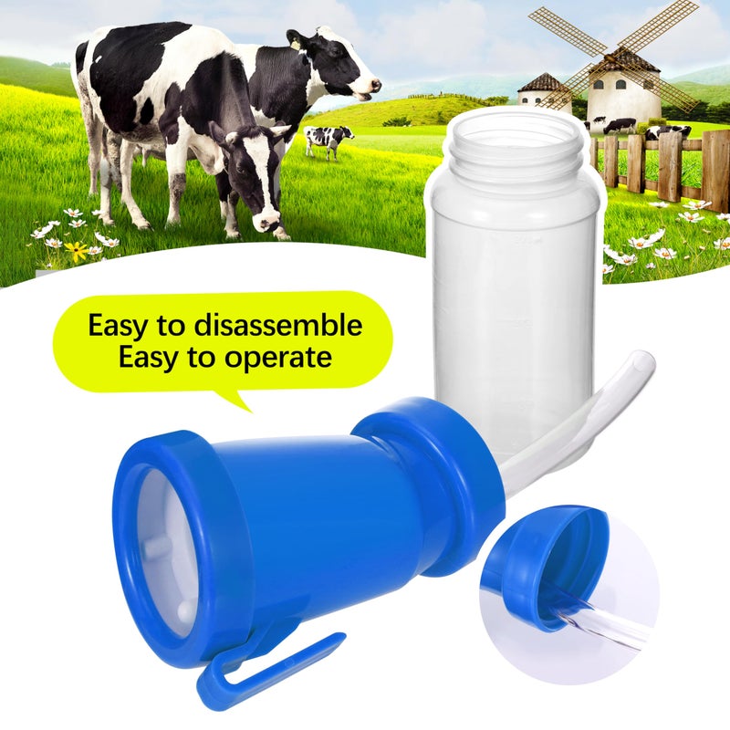 Blisstime Teat Dip Cup (Blue) Non Reflow Nipple Cleaning Disinfection Dip Cup for Cow Sheep Goat by Blisstime - Image 3